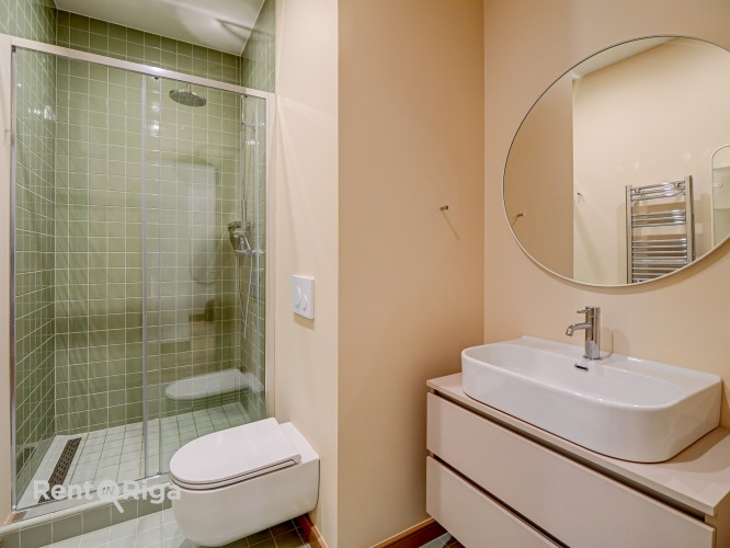 Stilīgs un moderns dzīvoklis Rīgas centrā.  Piedāvājumā ir elegants, dzīvoklis ar unikālu Rīga - foto 7