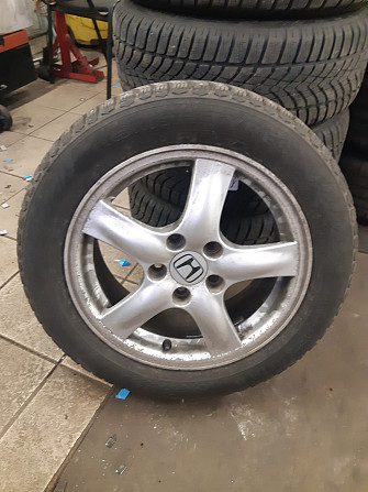 Pārdod Honda lietos diskus labā stāvoklī ar Nokian Hakkapeliitta ziemas riepām. 205/55R16.... Рига - изображение 1