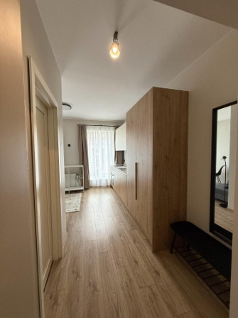 Ilgtermiņa īrei pieejams studio tipa dzīvoklis.  Pārdomāts dzīvokļa plānojums, kas sastāv no koridor Рига - изображение 5