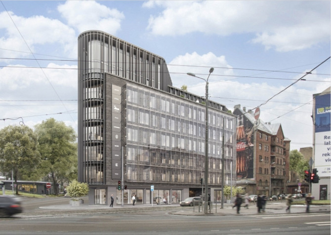 Biroja telpas Miera un Brīvības ielas krustojumā  jaunajā projektā, Miera ielā 1  Telpas būs Rīga - foto 4