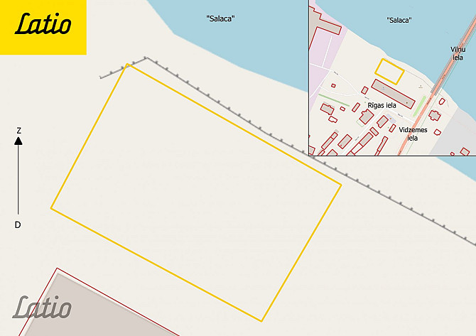 Pārdod zemes gabalu Salacgrīvā pie Salacas upes, 500 m no jūras!
Adrese: Rīgas iela 2a, Salaspils - foto 2
