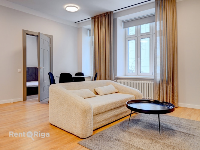 Mеблированная 2-комнатная квартира в Центре.  Улица Кришьяня Валдемара 61  в Рига - изображение 1