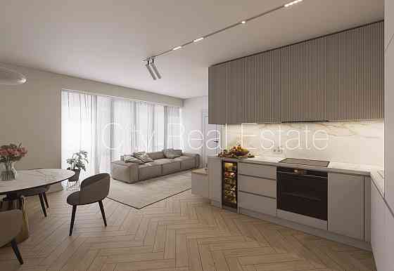 Проект - Kalpaka Residence, вход со двора, балкон, терасса, изолированные комнаты 2 шт., Рига