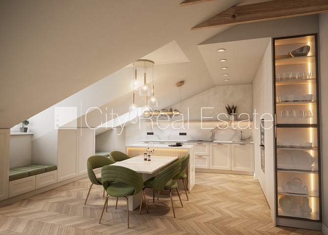 Проект - Kalpaka Residence, фасадный дом, закрытый двор, вход с улицы, мансарда, лифт, Рига - изображение 2