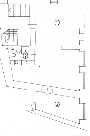 Pagalma māja, slēgts pagalms, beletāža, studio tipa, virtuve apvienota ar istabu, gāzes Rīga - foto 8