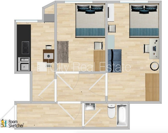 Реновированный дом, благоустроенный озеленённый двор, закрытый двор, лифт, Рига - изображение 17