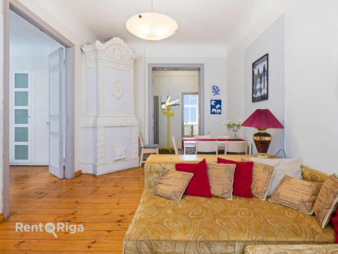 Сдается светлая и со вкусом оформленная 4-комнатная квартира в центре Риги, Рига - изображение 1