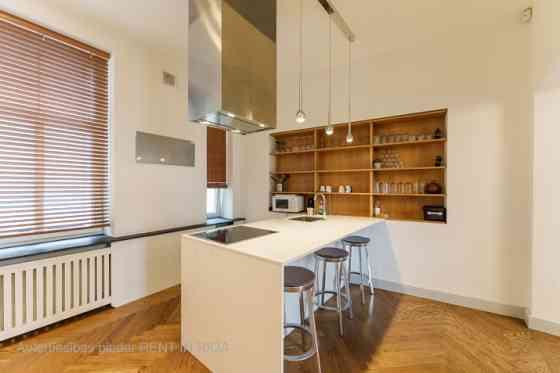 Furnished 2-room apartment in a renovated building at Brīvības Street 46. Entrance and windows face  Rīga