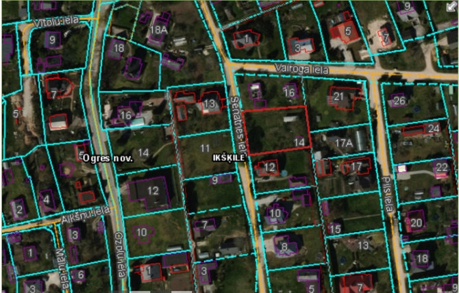 Apbūves zeme Ikšķiles centrā privātmāju apbūves teritorijā. Kluss rajons bez intensīvas Ogre un novads - foto 6