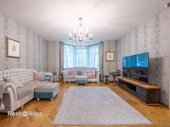 An elegant brick private house for sale in one of Rigas most sought-after neighborhoods  Mežaparks.  Rīga