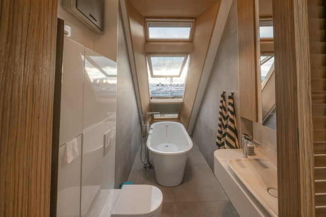 Ekskluzīvs divu līmeņu dzīvoklis ar terasi Rīgas centrā!  Dzīvoklis pilnībā renovēts Rīga - foto 7