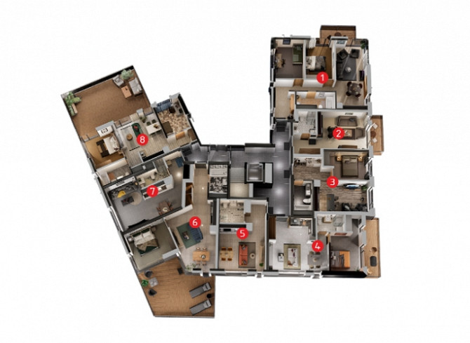 Новые апартаменты в уникальном месте  на берегу реки Даугава. Этот современный Рига - изображение 8