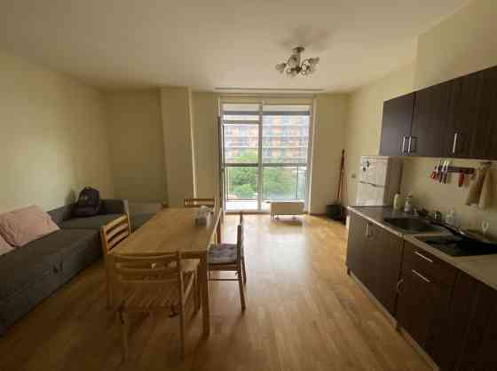 Four-room apartment in Jaunā Teika.  Layout: a living room (relatively small) combined with the kitc Rīga