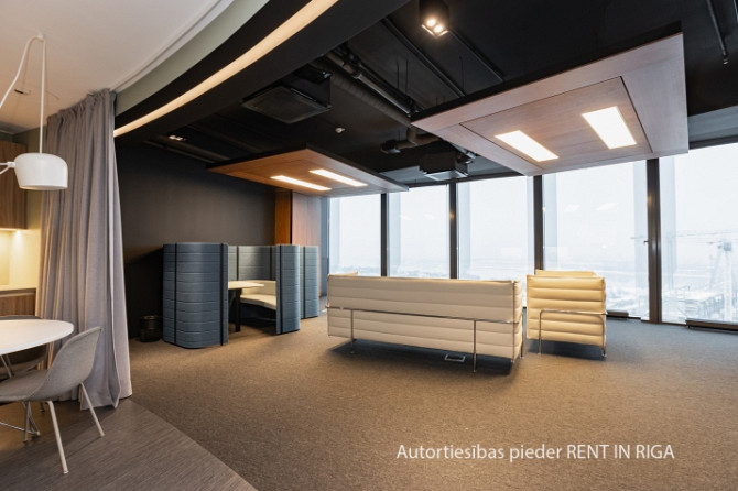 Furnished office on the 13th floor of Zunda Towers.  Sophisticated work environment for business-sca Рига - изображение 8