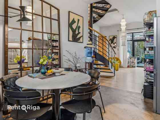 Трёхуровневая квартира в престижном проекте Gypsum Factory  Кипсала, на берегу Даугавы Rīga