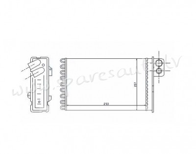 RP71152 - OEM: 6448J8' EDA PARTS - Salona Sildītāja Radiators - CITROEN C5 (2001-2004) Rīga - foto 1