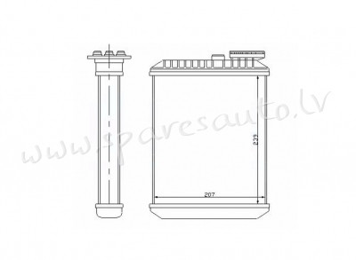 RP73641 - OEM: 9171503' MAGNETI MARELLI - Salona Sildītāja Radiators - VOLVO V70 (2000-2004) Rīga - foto 1