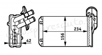 RP73962Q - OEM: 1H1819031B' original, Mahle-Behr - Salona Sildītāja Radiators - VW GOLF IV CABRIOLET Rīga - foto 1