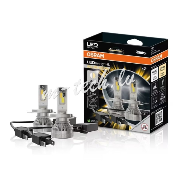 O64193DWALL-2HB - Osram LEDriving® HL ALL SEASON 2HB 12V 44W P43T ≜ H4 Рига - изображение 1