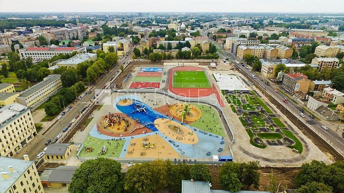 Фасадный дом, реновированный дом, благоустроенный озеленённый двор, закрытый Рига - изображение 14