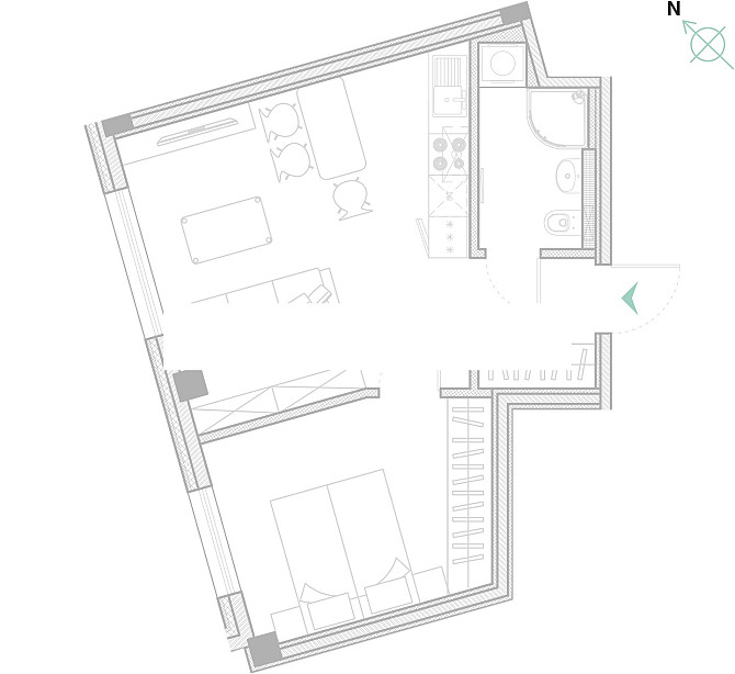 Новостройка, на подвальном этаже доступно кладовое помещение, благоустроенный Рига - изображение 7