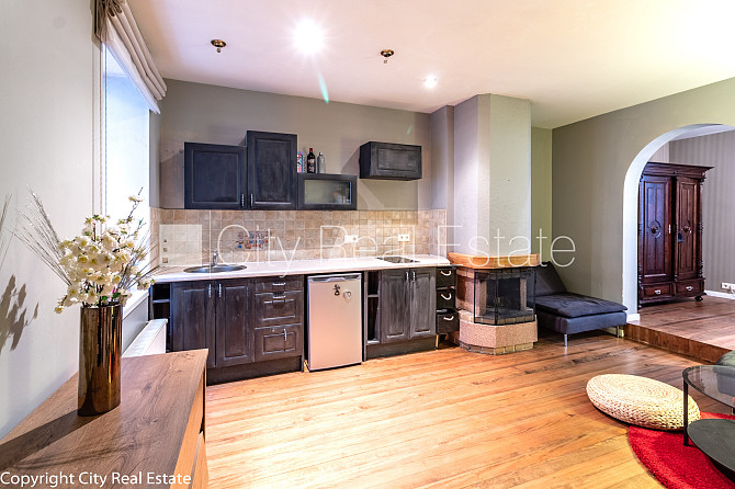 Fasādes māja, ieeja no ielas, logi vērsti mājas abās pusēs, studio tipa, virtuve apvienota ar Rīga - foto 4