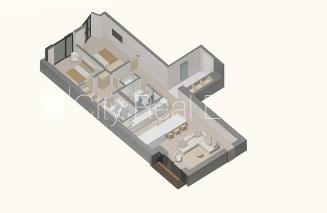 Фасадный дом, реновированный дом, энергоэффективный дом, закрытый двор, Рига - изображение 15