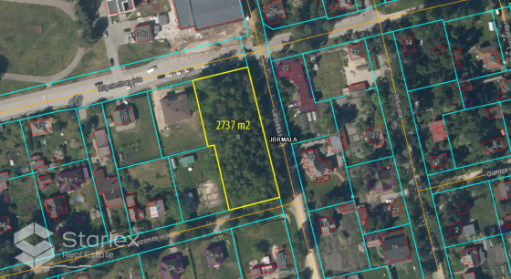 Pārdod zemes gabalu ar platību 2737 m2 Rūpniecības ielā 8, Kauguros. Centrāla atrašanās vieta Kaugur Jūrmala
