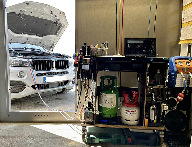 Pārbaude un Autokondicionieru Uzpilde / Проверка и Заправка Автокондиционеров
R1234yf, R134a... Rīga - foto 1