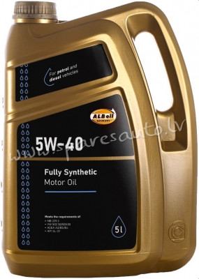 ALBFS5L - ALB eļļa 5W-40 pilnīgi sintētiska universāla 5 L - Motoreļļa - UNSORTED AUTO PIEDERUMI Rīga - foto 1