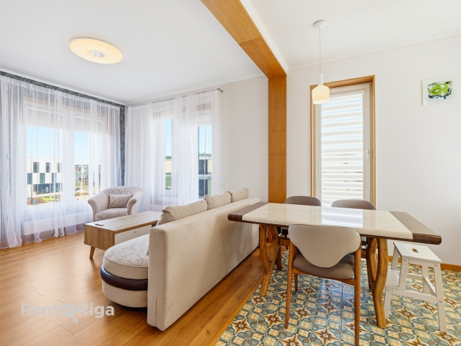 Īlgtermiņā tiek izīrēts 2 istabu dzīvoklis  jaunā projektā Saliena.  Plānojums: Studio Rīgas rajons - foto 9