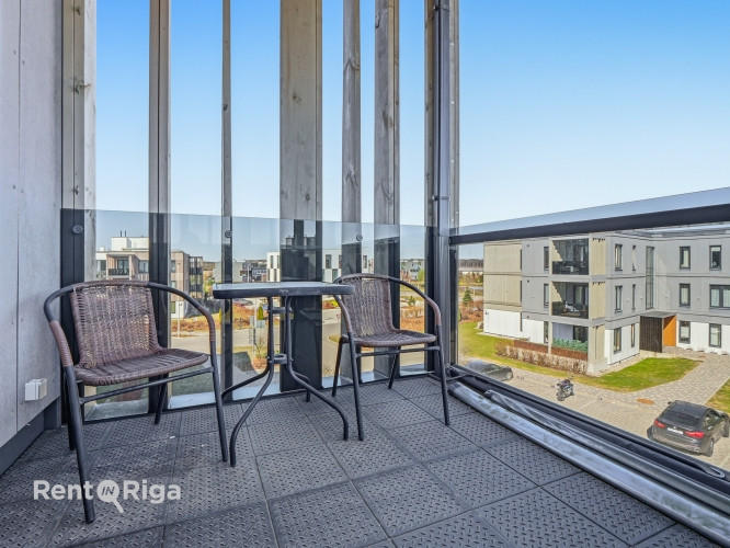Īlgtermiņā tiek izīrēts 2 istabu dzīvoklis  jaunā projektā Saliena.  Plānojums: Studio Rīgas rajons - foto 7