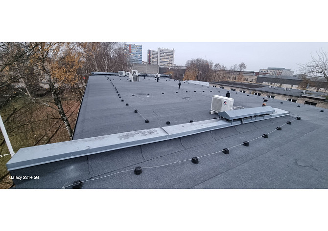 Ruberoida hidroizolācijas montāža.
Montējam jebkādas sarežģītības hidroizolāciju uz plakaniem... Rīga - foto 7