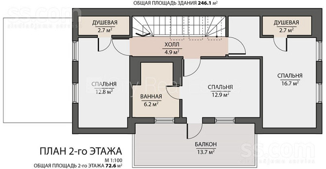 Фасадный дом, реновированный дом, закрытый двор, въездные ворота оснащены Рига - изображение 19