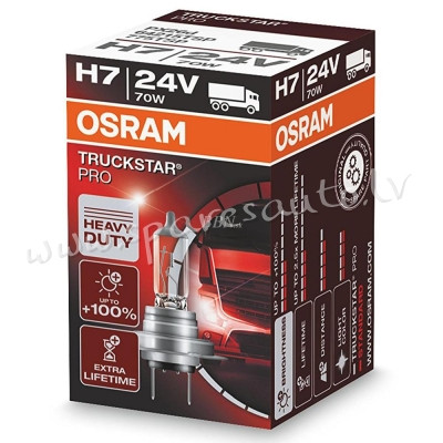 O24V70W H7 - H7 OSRAM 64215LTS, 24V, Osram H7+100% 1PC. - Spuldzite - UNSORTED HALOGĒNA SPULDZES Рига - изображение 1