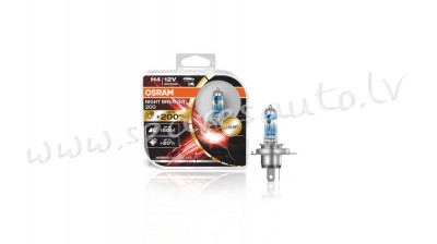 O64193NB200-HCB - H4 OSRAM NIGHT BREAKER® +200% H4 Duo Box - Spuldzite Osram Komplekts - UNSORTED HA Рига - изображение 1