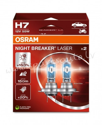 O64210NL-2HB - H7 OSRAM NIGHT BREAKER LASER 64210NL-2HB H7 PX26d 12V 55W +150% - Spuldzite Osram Kom Рига - изображение 1