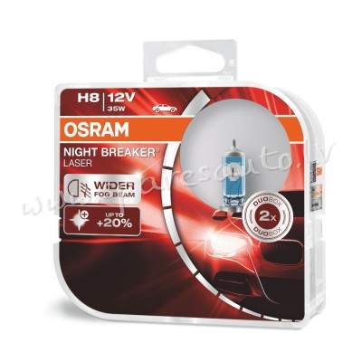 O64212NL-HCB - H8 OSRAM NIGHT BREAKER® LASER H8 Duo Box - Spuldzite Osram Komplekts - UNSORTED HALOG Рига - изображение 1