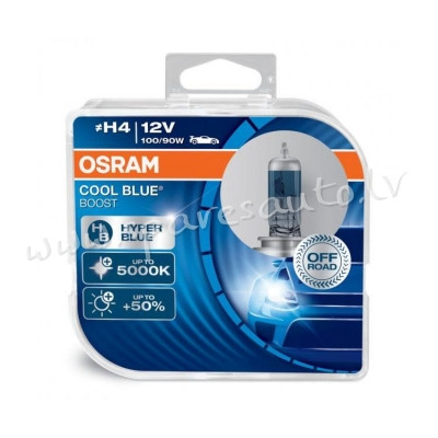 OCBB4-DUO - H4 OSRAM H4 OSRAM COOL BLUE BOOST H4 P43t 12V 100/90W - Spuldzite Osram Komplekts - UNSO Рига - изображение 1