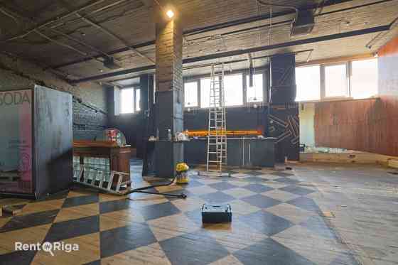 Premises suitable for a club or office with a terrace.  Previously, the Soda club was located in the Rīga