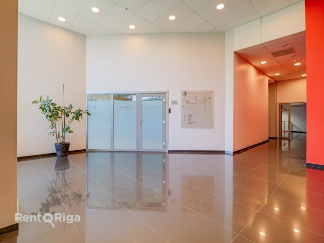 A spacious and bright loft-style office featuring an open-plan workspace and separate private office Рига - изображение 5