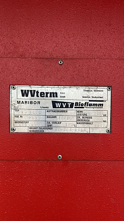 Pārdod lietotu, labā stāvoklī, ar labu resursu, cietā kurināmā apkures katlu WVterm Bioflamm... Другой - изображение 8