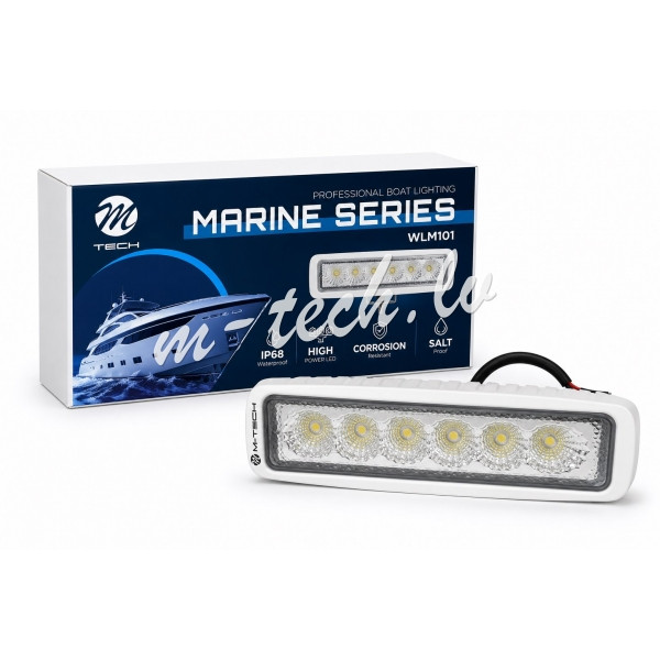 WLM101 - M-TECH Work Light Marine 18W 6x3W LED 6.0