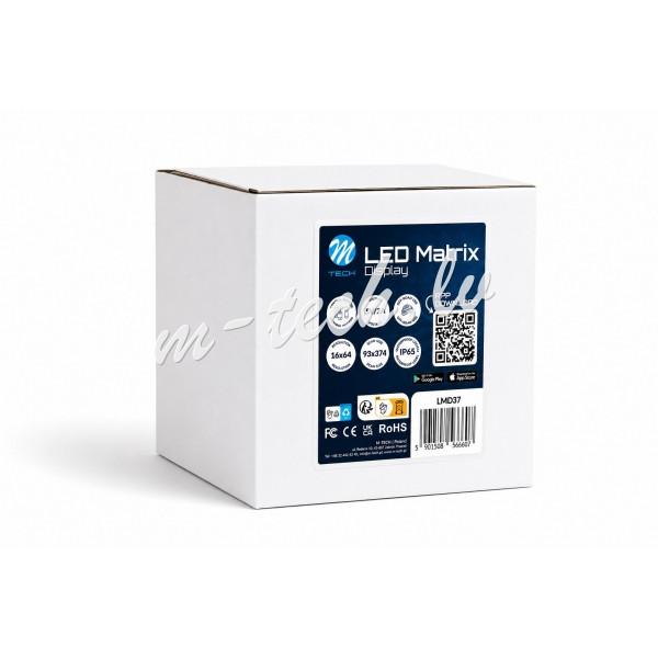 LMD37 - LED Matrix Display 16x64(92x374mm) Rīga - foto 1