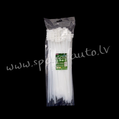 CTW-8X350 - ROAD-TEQ Nylon Cable Ties. size: 7.6x350mm. 100 pcs. white.  Savilcēji, kabeļu skavas -  Рига - изображение 1