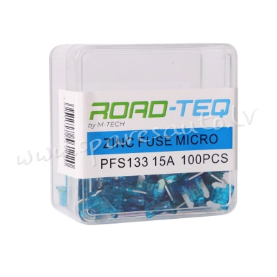 PFS133 - ZINC FUSE MICRO. BOX PACKING 15A 100pcs/box - Drošinātāju Komplekts - UNSORTED AUTO PIEDERU Рига - изображение 1