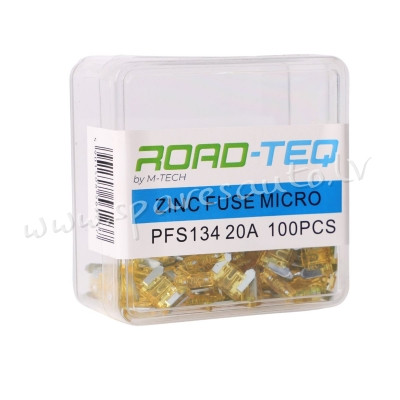 PFS134 - ZINC FUSE MICRO. BOX PACKING 20A 100pcs/box - Drošinātāju Komplekts - UNSORTED AUTO PIEDERU Rīga - foto 1