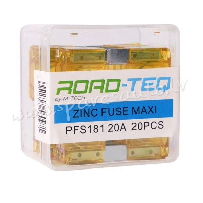 PFS181 - ZINC FUSE MAXI. BOX PACKING 20A 20pcs/box - Drošinātāju Komplekts - UNSORTED AUTO PIEDERUMI Rīga - foto 1