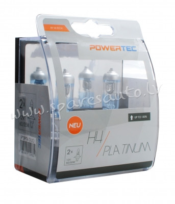 PTZPT4-DUO - H4 POWERTEC Platinum +130% H4 12V DUO - Spuldzite Powertec Komplekts - UNSORTED HALOGĒN Рига - изображение 1