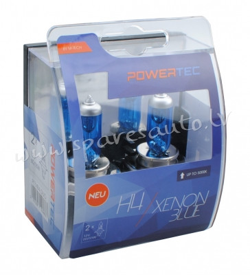 PTZXB4-DUO - H4 POWERTEC Xenon Blue H4 12V DUO - Spuldzite Powertec Komplekts - UNSORTED HALOGĒNA SP Rīga - foto 1